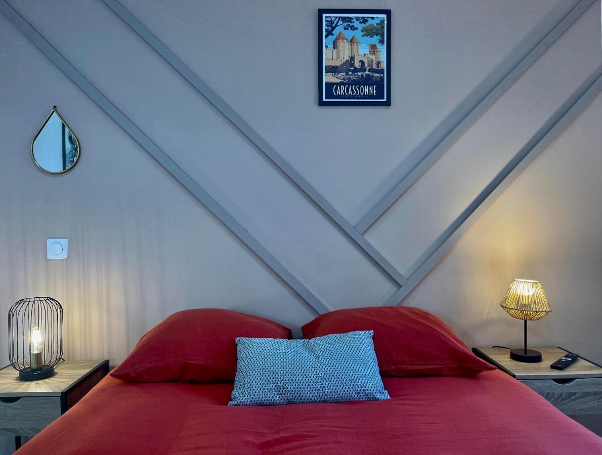 Rooftop N°38 - Rooms Et Studios - Vue Cite Medievale Carcassonne Bagian luar foto